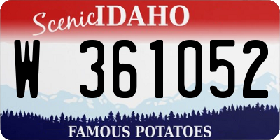 ID license plate W361052