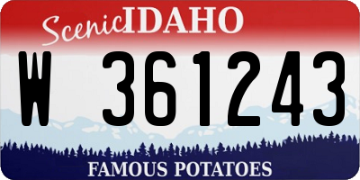 ID license plate W361243