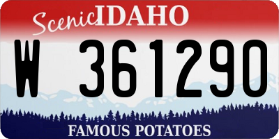 ID license plate W361290