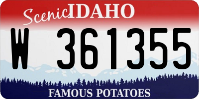 ID license plate W361355