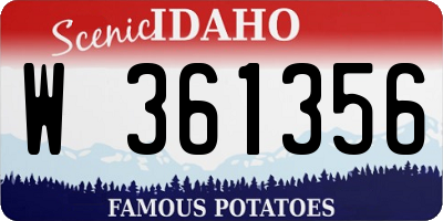 ID license plate W361356