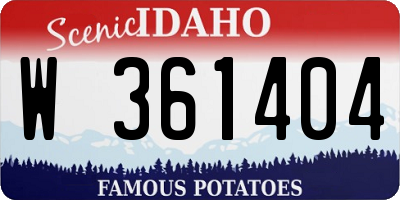 ID license plate W361404