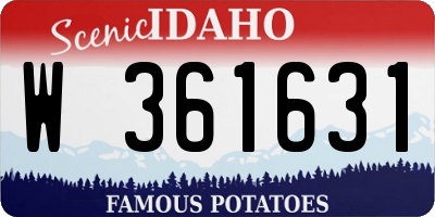 ID license plate W361631