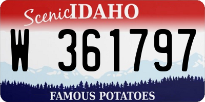 ID license plate W361797
