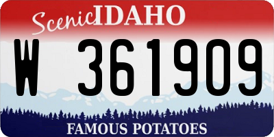 ID license plate W361909