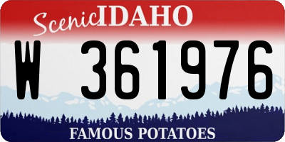 ID license plate W361976