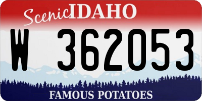 ID license plate W362053