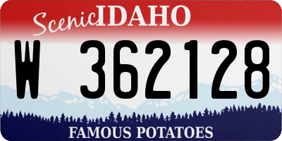 ID license plate W362128