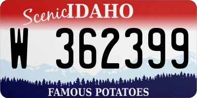ID license plate W362399