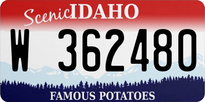ID license plate W362480