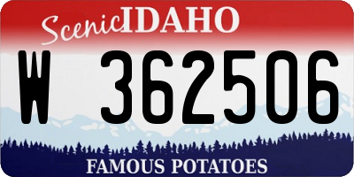 ID license plate W362506