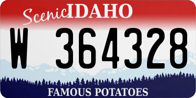 ID license plate W364328