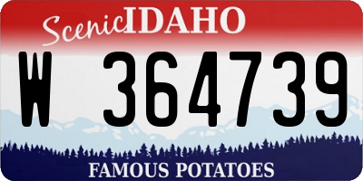 ID license plate W364739