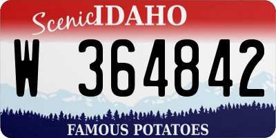 ID license plate W364842