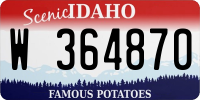 ID license plate W364870