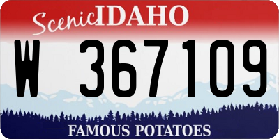 ID license plate W367109