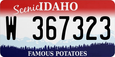 ID license plate W367323