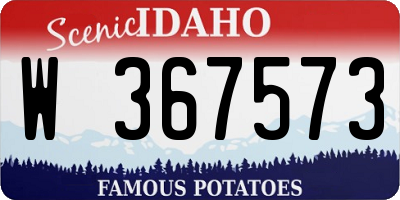 ID license plate W367573