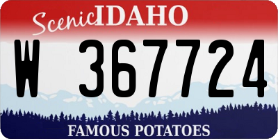 ID license plate W367724
