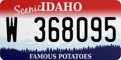 ID license plate W368095