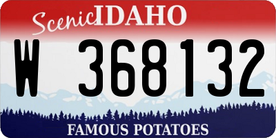 ID license plate W368132