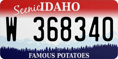 ID license plate W368340