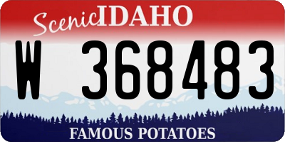 ID license plate W368483