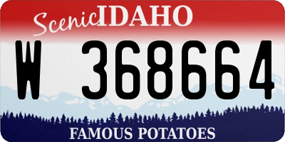 ID license plate W368664