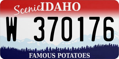 ID license plate W370176