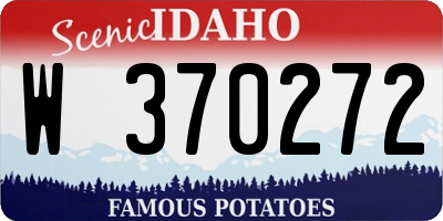 ID license plate W370272