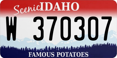ID license plate W370307
