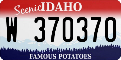 ID license plate W370370