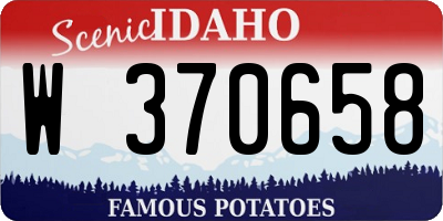 ID license plate W370658