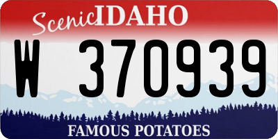 ID license plate W370939