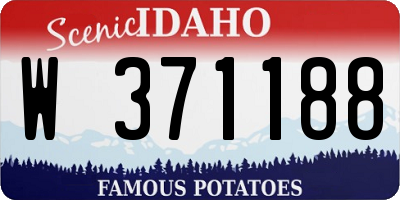 ID license plate W371188