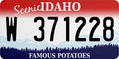 ID license plate W371228