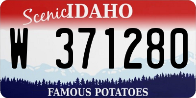 ID license plate W371280