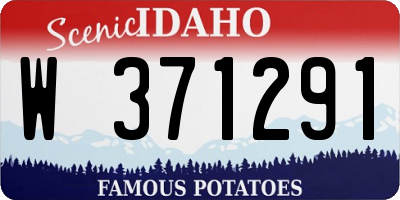 ID license plate W371291
