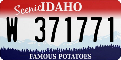 ID license plate W371771