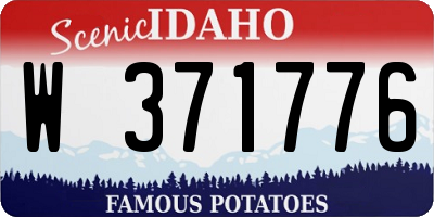 ID license plate W371776