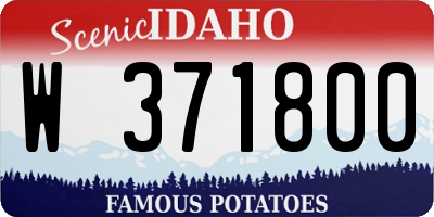 ID license plate W371800