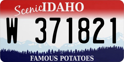 ID license plate W371821