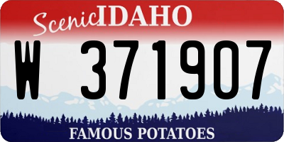 ID license plate W371907