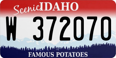 ID license plate W372070