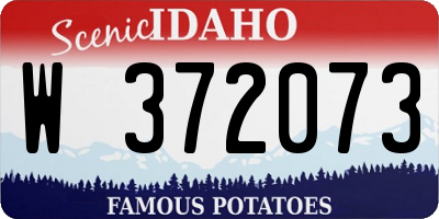 ID license plate W372073