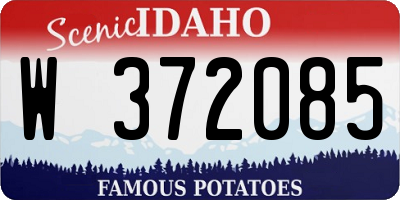 ID license plate W372085