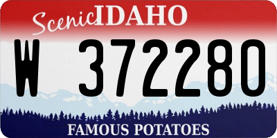 ID license plate W372280