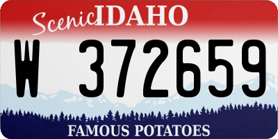 ID license plate W372659