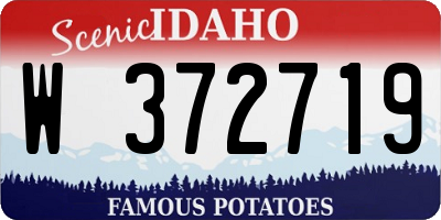 ID license plate W372719