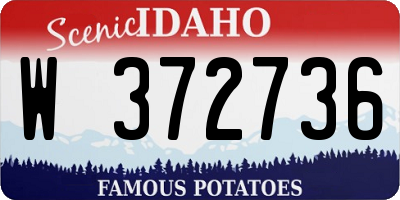 ID license plate W372736